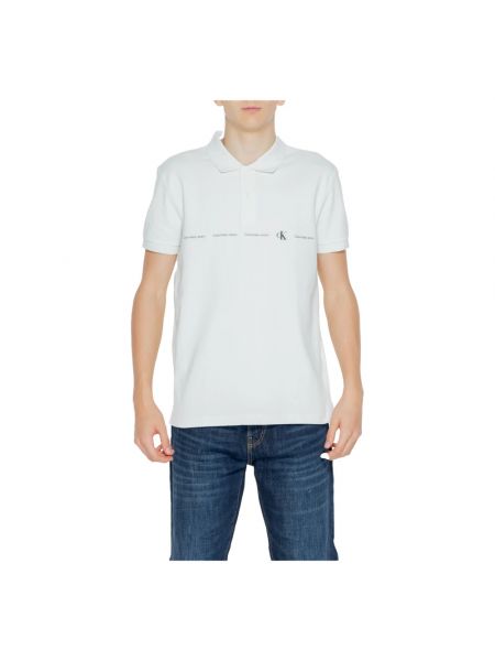 Poloshirt mit kurzen ärmeln Calvin Klein Jeans weiß