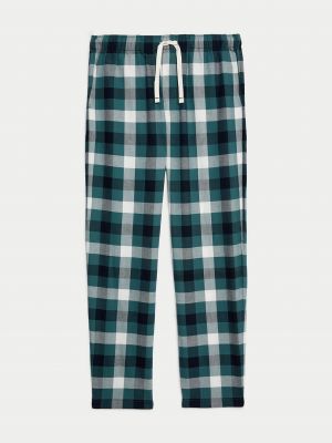 Kostkované kalhoty Marks & Spencer zelené