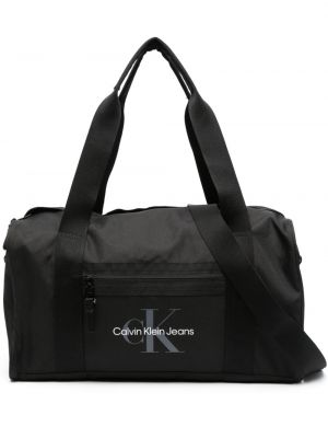 Valigia con stampa Calvin Klein Jeans nero
