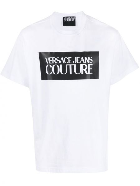 Printti t-paita Versace Jeans Couture valkoinen