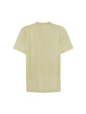 Camiseta con bordado Sunnei amarillo
