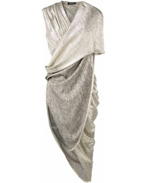 Drapované koktejlkové šaty Balmain