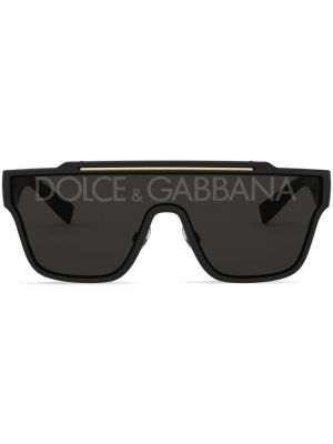 Saulesbrilles ar apdruku Dolce & Gabbana Eyewear melns