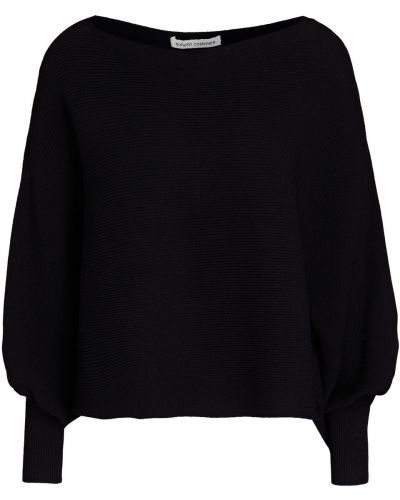 Укороченный кашемировый свитер осенний Cotton By Autumn Cashmere, черный