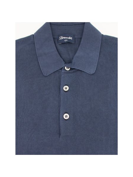 Camisa de algodón Drumohr azul