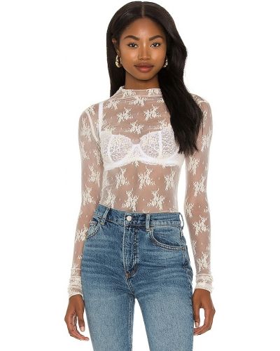 Top Free People blanco