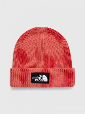 Памучна шапка The North Face червено