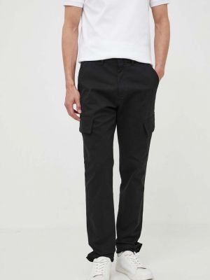 Pamut testhezálló nadrág Calvin Klein - fekete