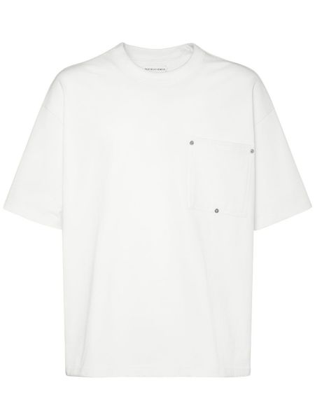Camiseta de algodón Bottega Veneta blanco