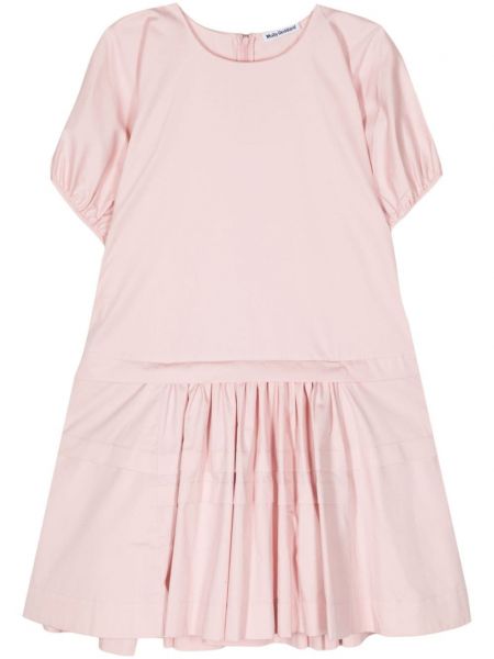 Bavlněné šaty Molly Goddard růžové