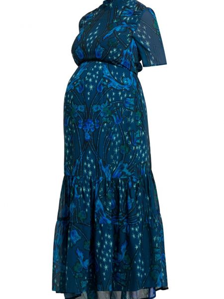 Sukienka długa Hope & Ivy Maternity niebieska