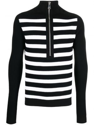 Zip lang genser Balmain svart