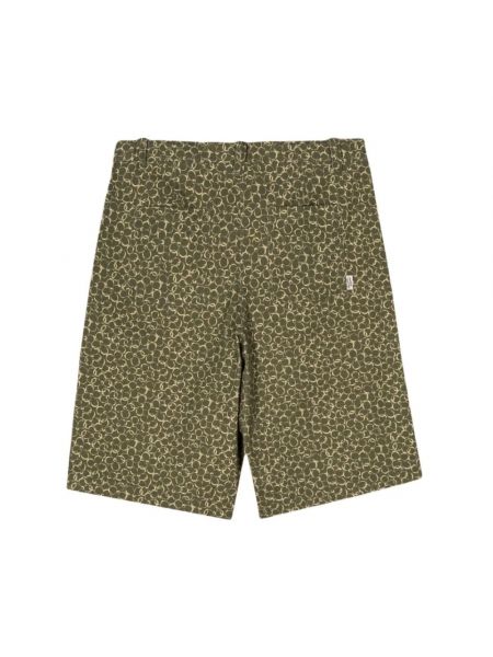 Pantalones cortos de flores con estampado Maison Kitsuné verde