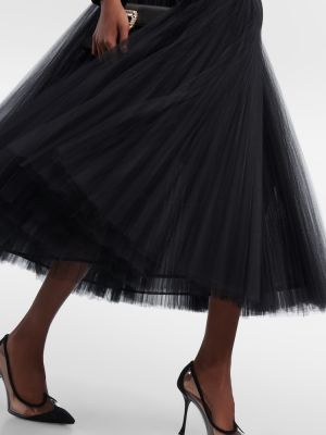 Sukienka midi tiulowa plisowana Carolina Herrera