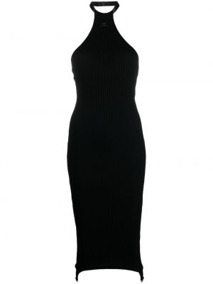 Pletené šaty Courreges čierna