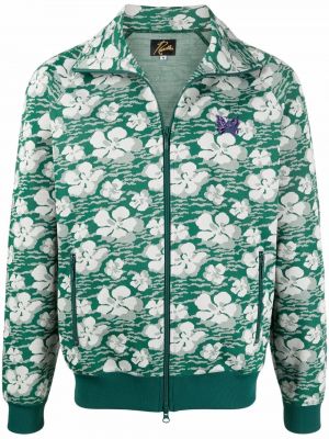 Trykt floral sweatshirt Needles grønn