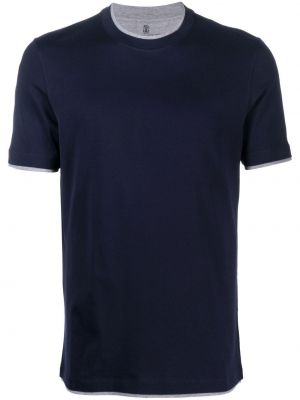 T-shirt Brunello Cucinelli blå