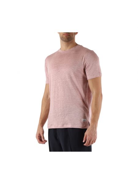 Camiseta de lino Distretto12 rosa