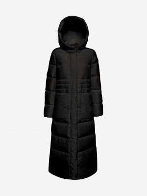 Prošívaný zimní kabát s kapucí Geox černý