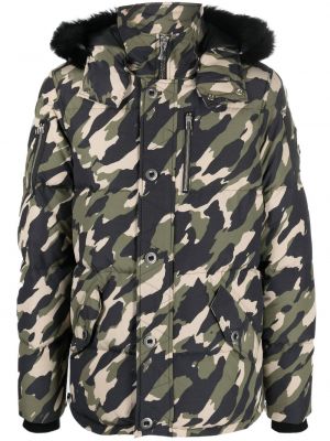 Daunen mantel mit print mit camouflage-print Moose Knuckles