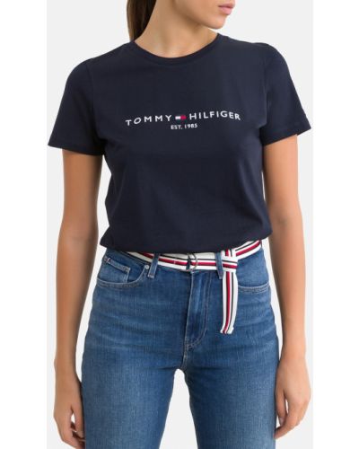 Camiseta manga corta de cuello redondo Tommy Hilfiger azul