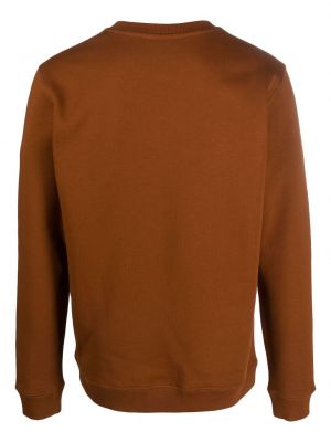 Raštuotas medvilninis džemperis Dondup ruda