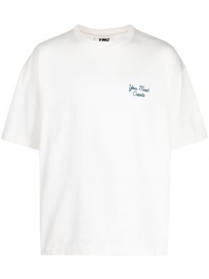T-shirt ricamato Ymc bianco