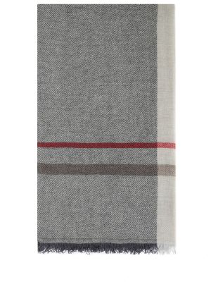Шерстяной шарф Bertolo Luxury Menswear серый