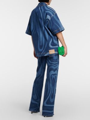 Rifľová košeľa Pucci modrá
