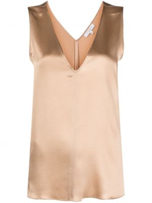 Блуза без ръкави с v-образно деколте Antonelli златисто