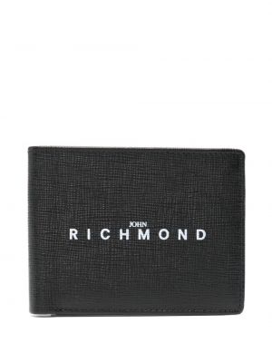 Usnjena denarnica John Richmond črna