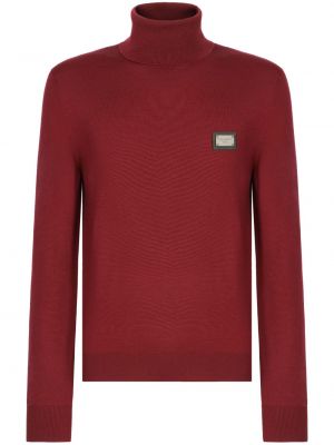 Vlněný svetr Dolce & Gabbana červený