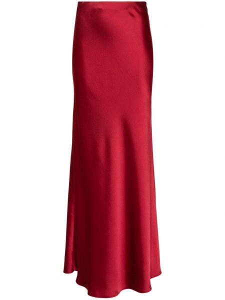 Saténová dlhá sukňa Blanca Vita červená