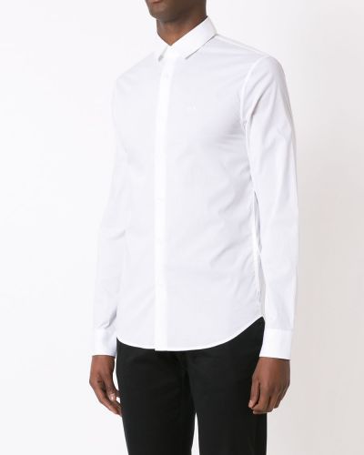Bavlněná košile Armani Exchange bílá