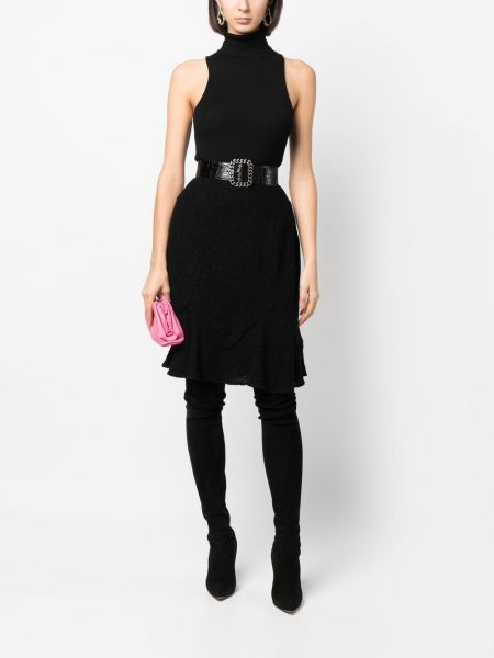 Megztas sijonas Christian Dior juoda