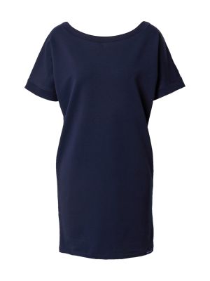 Jednofarebná bavlnená nočná košeľa s aplikáciou Naturana - tmavo modrá