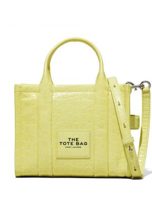 Кожени шопинг чанта Marc Jacobs жълто