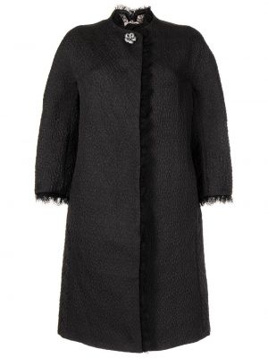 Manteau à imprimé réversible en jacquard Shiatzy Chen noir