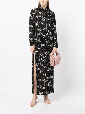 Květinové hedvábné sukně s potiskem Chanel Pre-owned