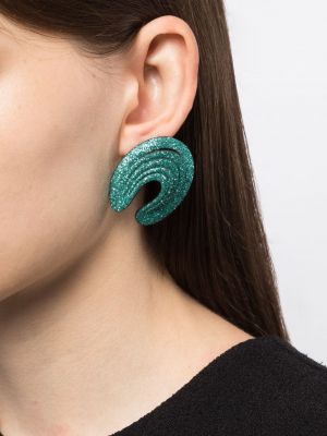 Boucles d'oreilles à paillettes à boucle So-le Studio vert