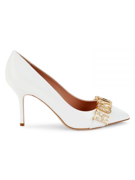 Кожаные туфли Moschino Couture белые