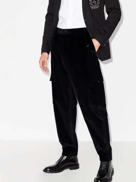 Pantalones cargo de pana Dolce & Gabbana negro