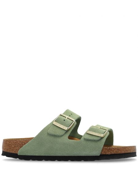 Ruskind sandaler Birkenstock grøn