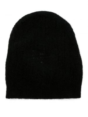 Merinowolle mütze Isabel Benenato schwarz
