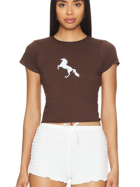 T-shirt Tyler Mcgillivary marron