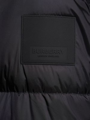 Relaxed пухено яке Burberry черно