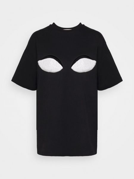 Koszulka z nadrukiem Christopher Kane czarna