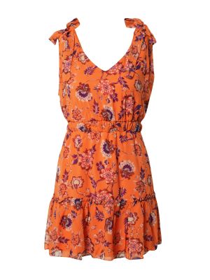 Mini robe à motif mélangé Trendyol orange