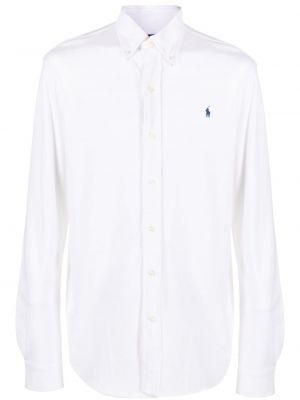 Daunen hemd mit geknöpfter Polo Ralph Lauren weiß