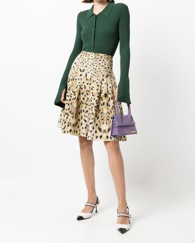 Leopardí sukně s potiskem Prada Pre-owned